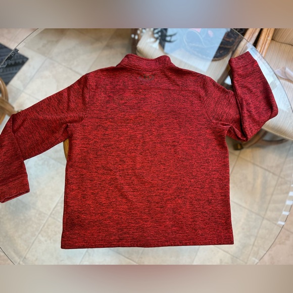 💥UNDER ARMOUR💥- Quarter Zip - Red Hoodie - Size L Mens - Picture 7 of 9